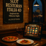 alt_text: Logo Toto Slot Alexistogel dengan tema Italia dan elemen angka.